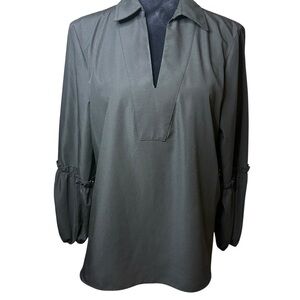 Preston & York | Black Balloon Sleeve Blouse | Sz 8